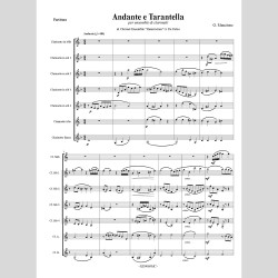 Andante e Tarantella per Ensemble di Clarinetti, di Giuseppe Maucione