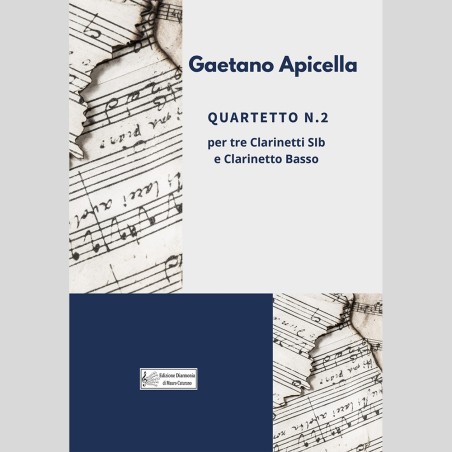 Quartetto N. 2, per 4 Clarinetti di Gaetano Apicella