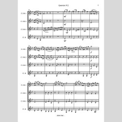 Quartetto N. 2, per 4 Clarinetti di Gaetano Apicella