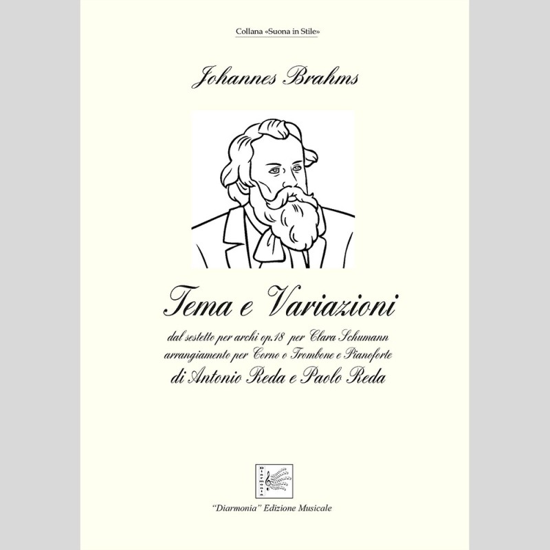 Tema e variazione op.18 di J. Brahms, arr. per Corno o Trombone e Pianoforte di Antonio e Paolo Reda